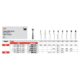 FG FRESE DIAMANTATE CONO ROVESCIATO FIG. 805