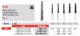 FG FRESE DIAMANTATE CONO A PUNTA PIATTA FIG. 848L L. 10,